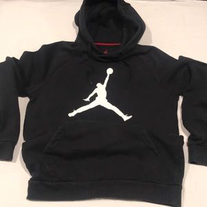 Air Jordan A1 Jumpman Logo Hoodie Black Mens M